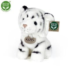 Rappa Plyšový tygr bílý sedící 18 cm ECO-FRIENDLY