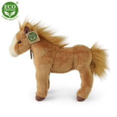 Rappa Plyšový kůň stojící světle hnědý 28 cm ECO-FRIENDLY