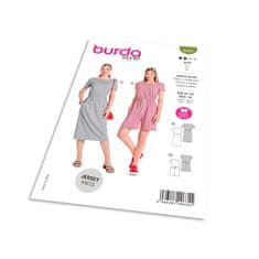 Burda Střih Burda 6004 - Tričkové šaty s gumou v pase, overal