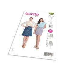 Burda Střih Burda 5930 - Áčková sukně, tvídová sukně s třepením