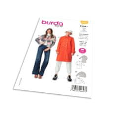 Burda Střih Burda 5992 - Dvouřadý kabát, podzimní kabát, sako