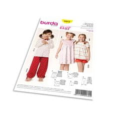 Burda Střih Burda 9432 - Dětské pyžamo, noční košile