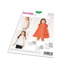 Burda Střih Burda 9362 - Dětská halenka, nabírané šaty