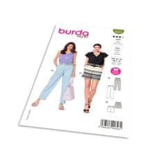 Burda Střih Burda 6015 - Džíny "mrkváče", džínové šortky