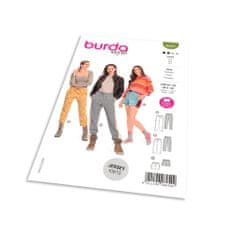 Burda Střih Burda 6054 - Kalhoty s gumou v pase, teplákové kalhoty, šortky