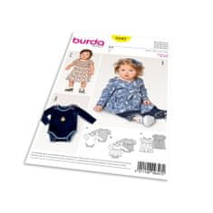 Burda Střih Burda 9347 - Dětské bodýčko, bodýčko se sukní