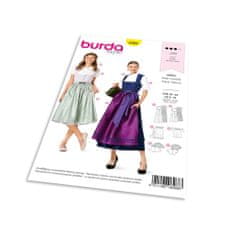 Burda Střih Burda 6268 - Krojové šaty, krojová zástěra, krojová halenka