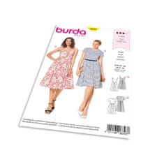 Burda Střih Burda 6343 - Letní šaty, áčkové šaty, šaty s kolovou sukní