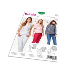 Burda Střih Burda 6533 - Propínací halenka, košile