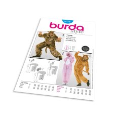 Burda Střih Burda 3576 - Lev, tygr, zajíc