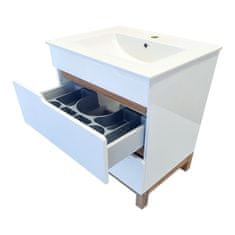 BPS-koupelny Koupelnová skříňka s keramickým umyvadlem Spok 80-2Z