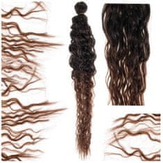 Aga Syntetické vlasy pro tkaní afroloki hnědé