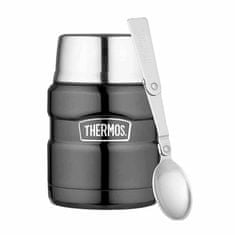 Thermos Termoska na jídlo se lžičkou a hrnkem - metalíza