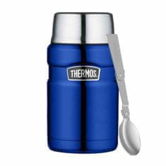 Thermos Termoska na jídlo se lžičkou a hrnkem - modrá