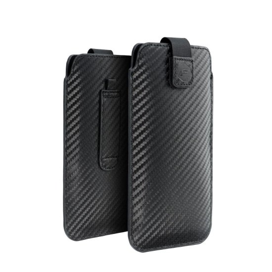 OEM Pouzdro OEM POCKET Carbon , univerzální, Case - Size 06 - pro NOKIA C5 / E51 / E52 / 515 SAMSUNG S5610