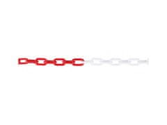 Levior Řetěz plastový 5. 5mmx25m červeno-bílý