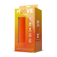 INTOYOU Moove Vibrating Bullet (Orange), mini vibrátor na baterie