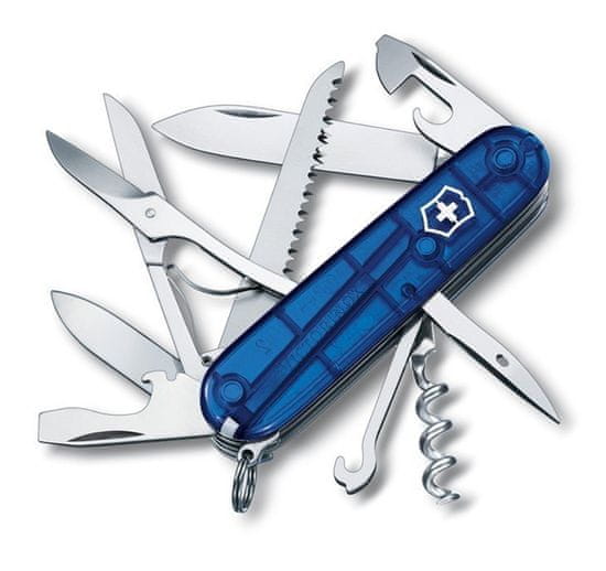 Victorinox Švýcarský Armádní Nůž Huntsman 1.3713. T2 Modrá Průhlednost.