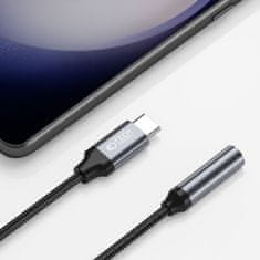 Tech-protect Ultraboost adaptér USB-C / 3.5mm mini jack, černý