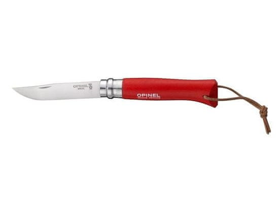 Opinel Kožený řemínek Nůž Colorama 08 Red+