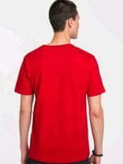 CurePink Pánské tričko Big Bang Theory|Teorie velkého třesku: Bazinga (2XL) červené bavlna