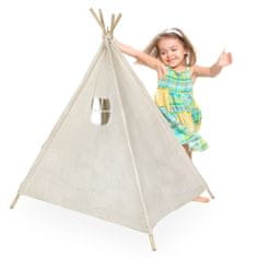 WOWO Dětský Indický Stan Tipi Wigwam, Výška 135 cm - Ideální pro Hry a Relaxaci