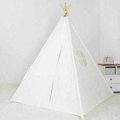 WOWO Dětský Indický Stan Tipi Wigwam, Výška 135 cm - Ideální pro Hry a Relaxaci