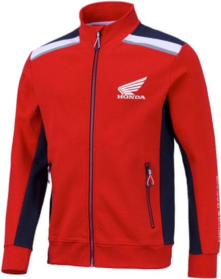 Honda mikina RACING Cardigan 23 Zip modro-bílo-červená