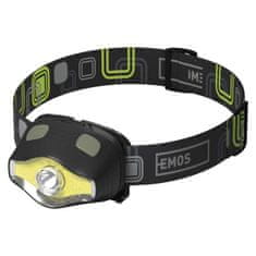 Emos EMOS COB LED plus LED čelovka P3536, 220 lm, 3× AAA 1441263110