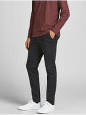 Jack&Jones Černé chino kalhoty Jack & Jones Marco 33/36