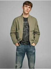 Jack&Jones Khaki voděodpudivý bomber Jack & Jones Rush M