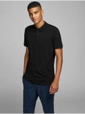 Jack&Jones Černé polo tričko Jack & Jones XXL