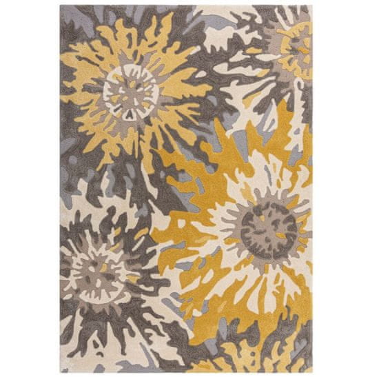 Flair Rugs Kusový koberec Zest Soft Floral Grey/Ochre 160x230 cm