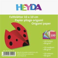 HEYDA Papíry na origami 10 x 10 cm (100 ks)