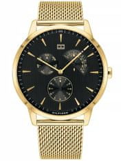 Tommy Hilfiger Pánské analogové hodinky Atu zlatá One size