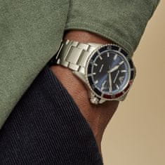 Emporio Armani Pánské analogové hodinky Ennin stříbrná One size