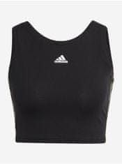 Adidas Černý dámský sportovní top adidas Performance Essentials Camouflage Crop Top XL