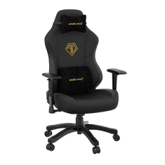 Phantom 3 Premium Gaming Chair - L, černá/zlatá, PVC kůže