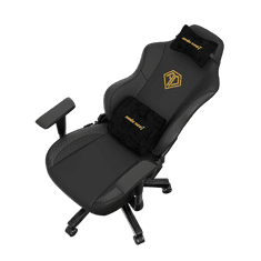 Anda Seat Phantom 3 Premium Gaming Chair - L, černá/zlatá, PVC kůže