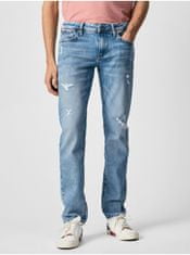 Pepe Jeans Světle modré pánské slim fit džíny Pepe Jeans Hatch 31/32