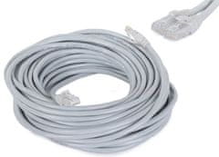 Verk 13132 Síťový kabel RJ45,CAT6, 15 m šedý