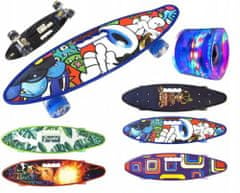 Azar Dětský skateboard s potiskem 59 x 16 cm