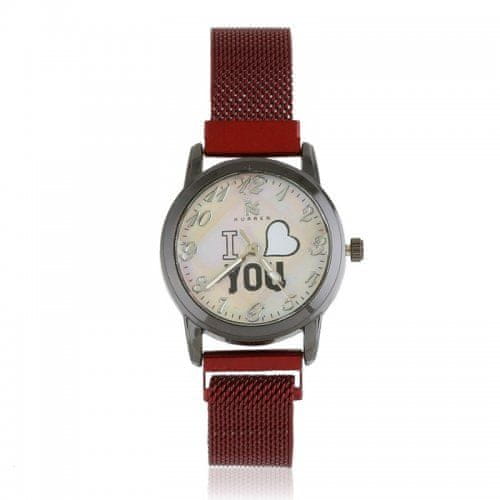 JG Kurren Z3094 Dámské magnetické hodinky červené