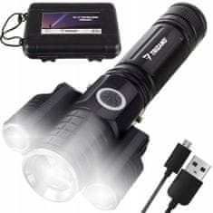 Trizand 18369 Svítilna T6 2 LED CREE XPE ZOOM