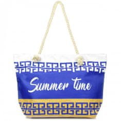 Versoli T61 Plážová taška Summer Time s potiskem tmavě modrá