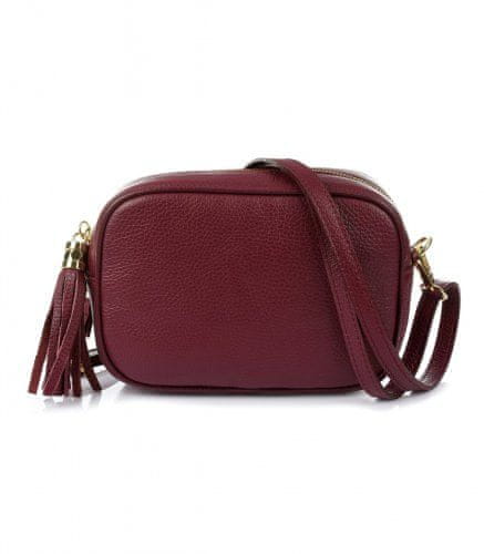 Vera Pelle P14 Dámská crossbody kabelka fialová