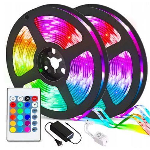 Pronett SMD5050 LED pásek RGB 4,5 m s dálkovým ovládáním