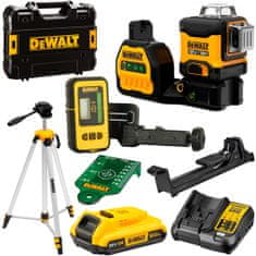 DeWalt Laserový 12/18V DCE089D1G18 + detektor stativu