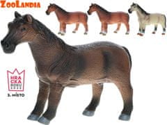 Zoolandia kůň 26 cm (tmavě hnědá, středně hnědá, světle hnědá, šedá)