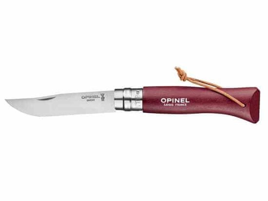 Opinel Nůž Colorama 08 Burgundská kůže